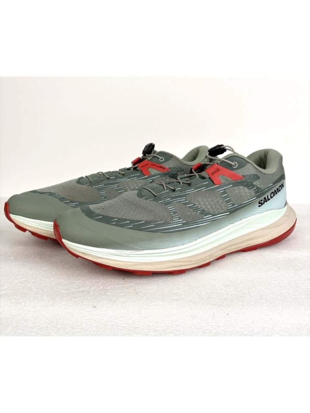 Salomon Ultra Glide 2 Mens 11 Trail Running Shoes Lily Pad/Bleached Aqua 472121